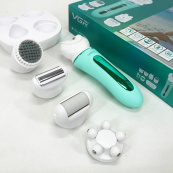 Епілятор VGR 5 в 1 V-751, 5 насадок. Колір: зелений. Зображення №10