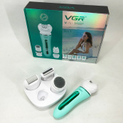 Епілятор VGR 5 в 1 V-751, 5 насадок. Колір: зелений. Зображення №18