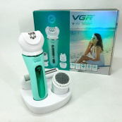 Епілятор VGR 5 в 1 V-751, 5 насадок. Колір: зелений. Зображення №19