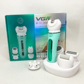 Епілятор VGR 5 в 1 V-751, 5 насадок. Колір: зелений. Зображення №20