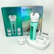 Епілятор VGR 5 в 1 V-751, 5 насадок. Колір: зелений. Зображення №21
