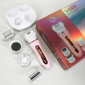 Эпилятор VGR 5 в 1 V-751, 5 насадок. Цвет: розовый. Изображение №2