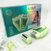 Эпилятор VGR 2 в 1 V-758. Цвет: зеленый. Изображение №13