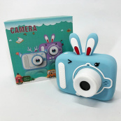 Дитячий цифровий фотоапарат X900 Rabbit Колір: блакитний. Зображення №2 Дитячий цифровий фотоапарат X900 Rabbit Колір: блакитний. Зображення №2