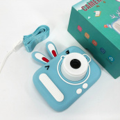 Дитячий цифровий фотоапарат X900 Rabbit Колір: блакитний. Зображення №10 Дитячий цифровий фотоапарат X900 Rabbit Колір: блакитний. Зображення №10