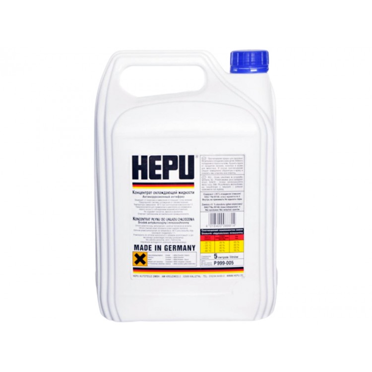 Антифриз HEPU G11 синій 5 л P900-RM11-005 5 л Антифриз HEPU G11 синій 5 л P900-RM11-005 5 л