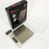 Ваги ювелірні Domotec MS-1729B електронні з 2-ма чашами 0,01-500 гр, Кишенькові ваги для золота. Зображення №4