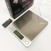 Ваги ювелірні Domotec MS-1729B електронні з 2-ма чашами 0,01-500 гр, Кишенькові ваги для золота. Зображення №5