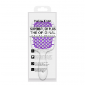 Щітка для волосся масажна продувна Superbrush Plus Hollow Comb прямокутна, Біла з фіолетовим. Зображення №2 Щітка для волосся масажна продувна Superbrush Plus Hollow Comb прямокутна, Біла з фіолетовим. Зображення №2