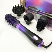 Фен-щітка стайлер VGR V-484 4 в 1. Колір: фіолетовий. Зображення №8