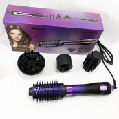 Фен-щітка стайлер VGR V-484 4 в 1. Колір: фіолетовий. Зображення №12