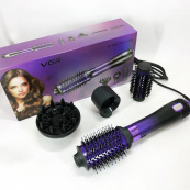 Фен-щітка стайлер VGR V-484 4 в 1. Колір: фіолетовий. Зображення №15