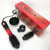 Фен-щітка стайлер VGR V-484 4 в 1. Колір: червоний. Зображення №5