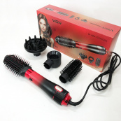 Фен-щітка стайлер VGR V-484 4 в 1. Колір: червоний. Зображення №7