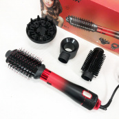 Фен-щітка стайлер VGR V-484 4 в 1. Колір: червоний. Зображення №10