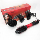 Фен-щітка стайлер VGR V-484 4 в 1. Колір: червоний. Зображення №14