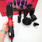 Фен-щітка стайлер VGR V-484 4 в 1. Колір: червоний. Зображення №16