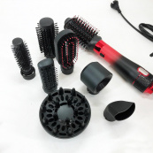 Фен-щітка стайлер VGR V-484 4 в 1. Колір: червоний. Зображення №19