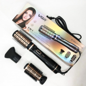 Электрическая фен-щетка стайлер для укладки волос 1000 Вт 3 режима VGR V-496 3 насадки. Изображение №2 Электрическая фен-щетка стайлер для укладки волос 1000 Вт 3 режима VGR V-496 3 насадки. Изображение №2