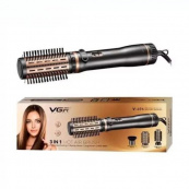 Электрическая фен-щетка стайлер для укладки волос 1000 Вт 3 режима VGR V-496 3 насадки. Изображение №3 Электрическая фен-щетка стайлер для укладки волос 1000 Вт 3 режима VGR V-496 3 насадки. Изображение №3