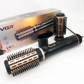 Электрическая фен-щетка стайлер для укладки волос 1000 Вт 3 режима VGR V-496 3 насадки. Изображение №18 Электрическая фен-щетка стайлер для укладки волос 1000 Вт 3 режима VGR V-496 3 насадки. Изображение №18