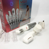 Епілятор VGR 5 в 1 V-752, 5 насадок. Колір: червоний. Зображення №13