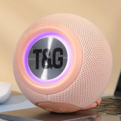 Бездротова потужна колонка TG337 з Bluetooth, RGB-підсвічуванням та радіо. Колір: рожевий. Зображення №3