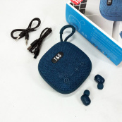 Колонка-Bluetooth із навушниками TG813. Колір: синій. Зображення №9