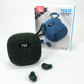 Колонка-Bluetooth із навушниками TG813. Колір: зелений. Зображення №5