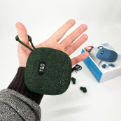 Колонка-Bluetooth із навушниками TG813. Колір: зелений. Зображення №6