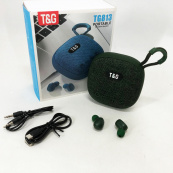 Колонка-Bluetooth із навушниками TG813. Колір: зелений. Зображення №12