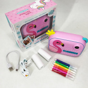 Детский фотоаппарат мгновенной печати YT008 PINK FLAMINGO с поддержкой microSD. Изображение №13 Детский фотоаппарат мгновенной печати YT008 PINK FLAMINGO с поддержкой microSD. Изображение №13