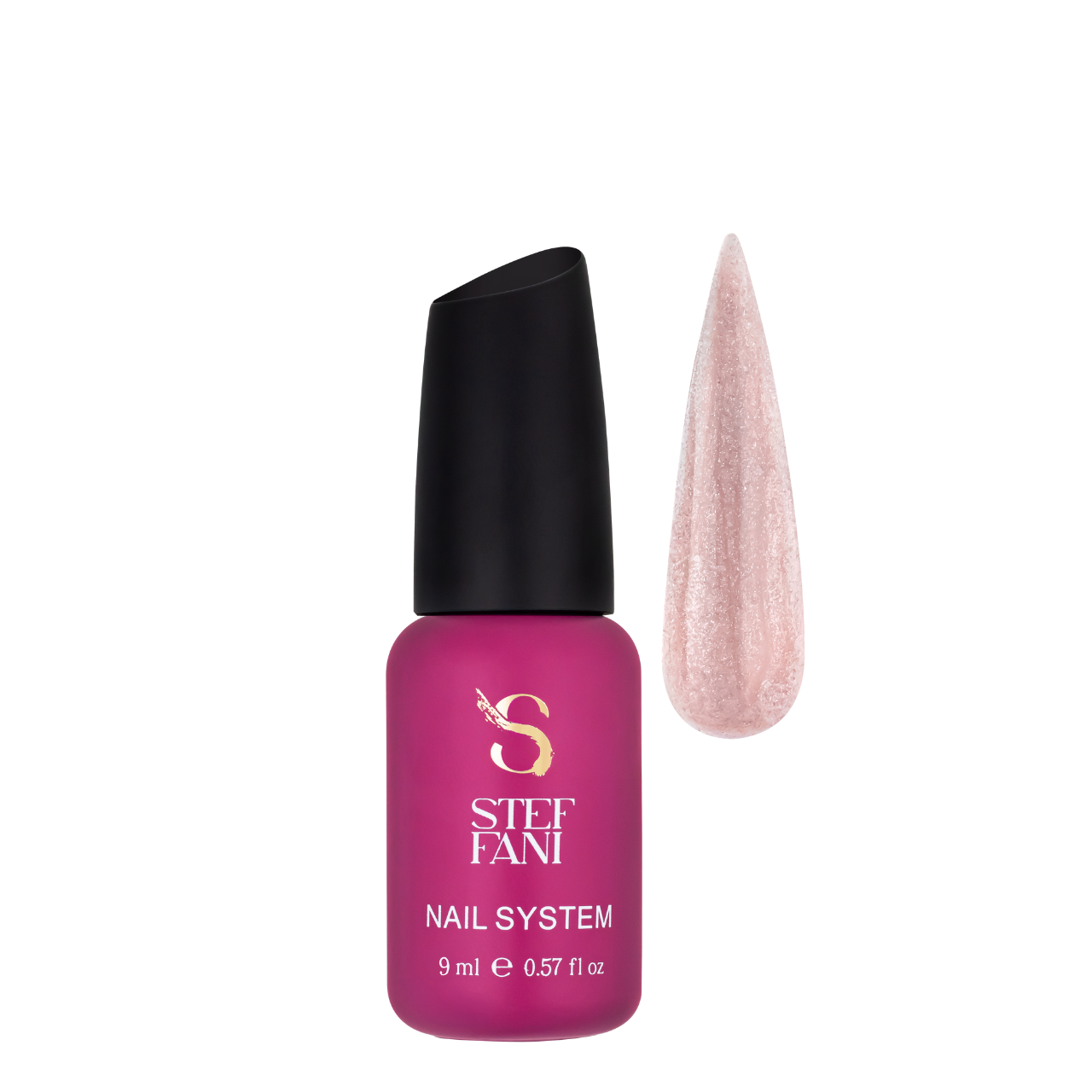 База камуфлююча для гель-лаку Steffani Cover Base 9 мл, 39 Пудрова з шимером База камуфлююча для гель-лаку Steffani Cover Base 9 мл, 39 Пудрова з шимером