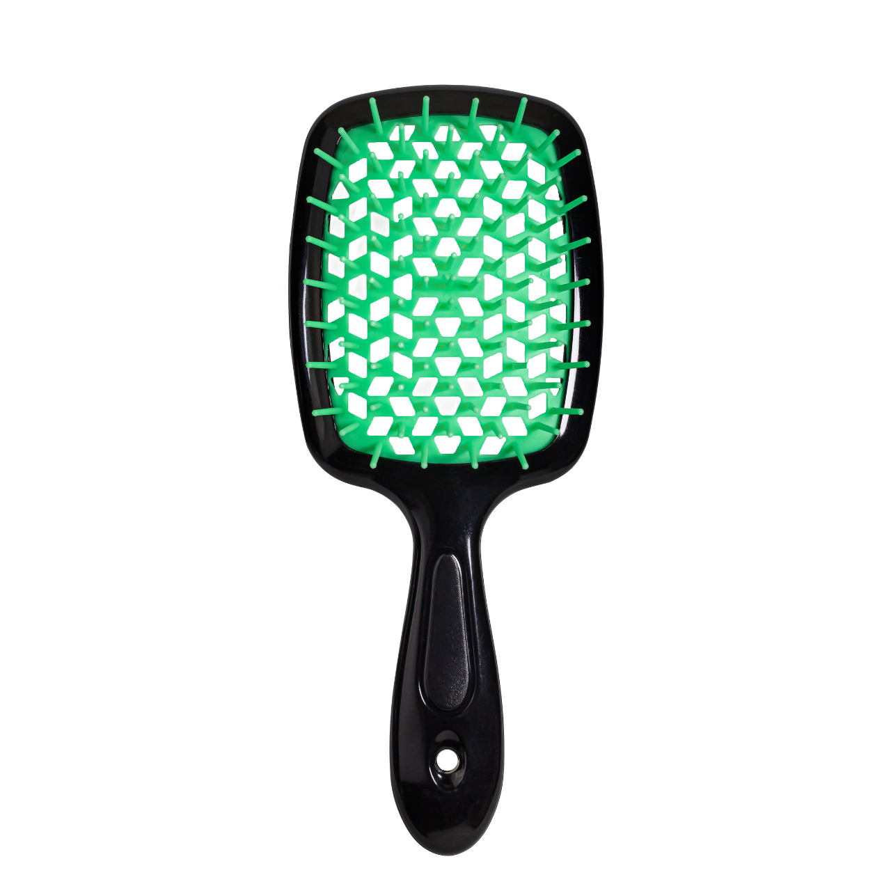 Щітка для волосся масажна продувна Superbrush Plus Hollow Comb прямокутна, Чорна з рожевим Щітка для волосся масажна продувна Superbrush Plus Hollow Comb прямокутна, Чорна з рожевим