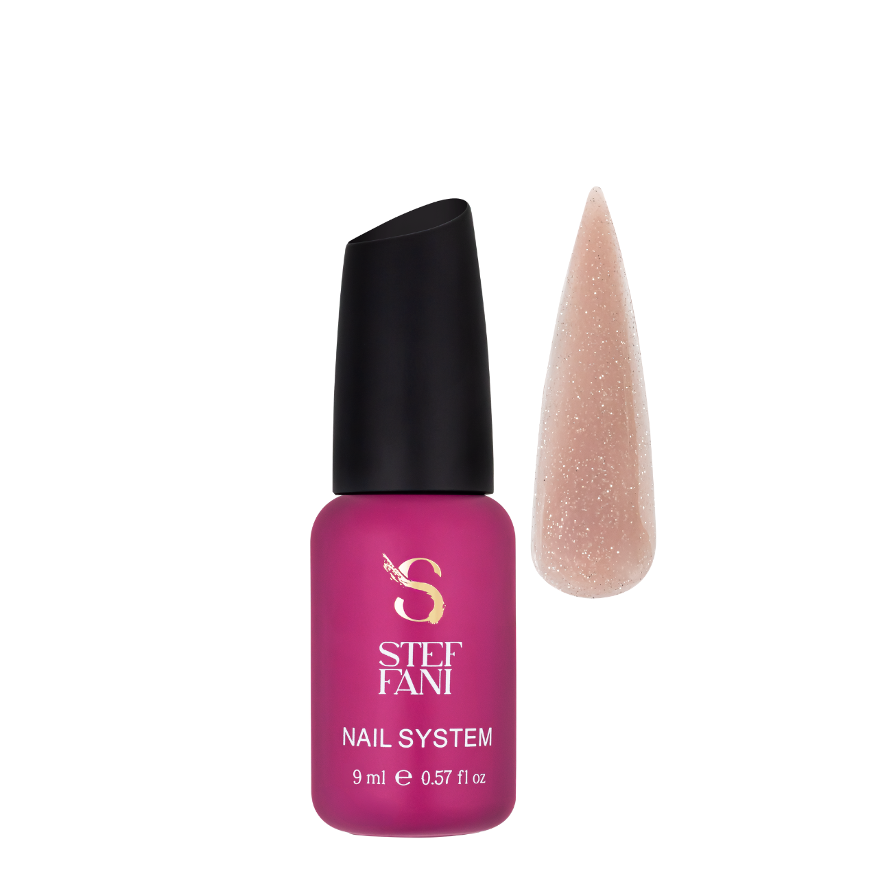 База камуфлююча для гель-лаку Steffani Cover Base 9 мл, 68 Рожево-бежева з шимером База камуфлююча для гель-лаку Steffani Cover Base 9 мл, 68 Рожево-бежева з шимером