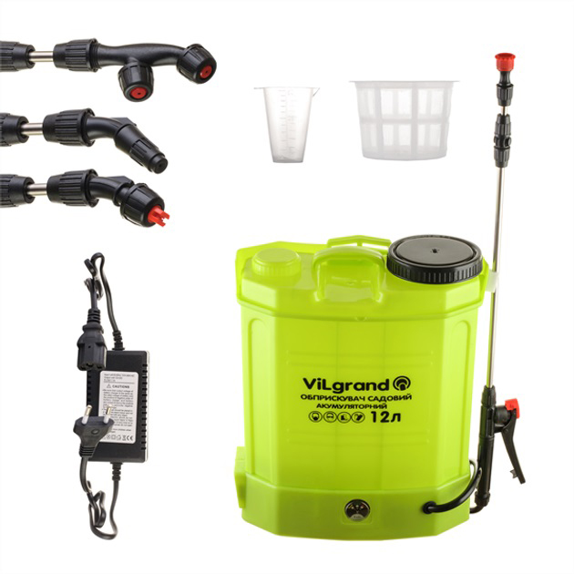 Оприскувач садовий акумуляторний ViLgrand SGA-12RP 12 л Оприскувач садовий акумуляторний ViLgrand SGA-12RP 12 л