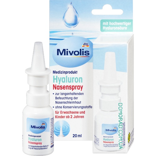 Mivolis Гіалуроновий назальний спрей Hyaluron 20ml Mivolis Гіалуроновий назальний спрей Hyaluron 20ml