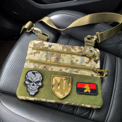 Нагрудная мужская сумка тактическая тканевая, Тактический рюкзак ВСУ, Сумка через плечо военная. Изображение №9