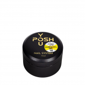 Полігель для нарощування та зміцнення нігтів камуфлюючий YouPOSH Light Acryl Gel 15 мл, 10 Білий з шиммером. Зображення №3