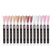 Полігель для нарощування та зміцнення нігтів камуфлюючий YouPOSH Light Acryl Gel 15 мл, 10 Білий з шиммером. Зображення №4