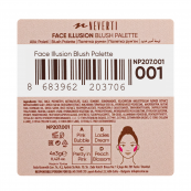 Палітра рум'ян Neverti Illusion Blush 4 відтінки (NP207). Зображення №4