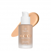 Тональний крем для обличчя Bogenia Match Radiant Foundation (BG609), 002 neutral Натуральний. Зображення №2