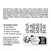 Крем-фарба для брів без аміаку з олією аргани Delia cosmetics Color Cream , тон 3.0 Темно-коричнева. Зображення №4