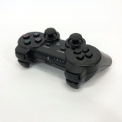 Бездротовий ігровий геймпад Doubleshock PS3/PC акумуляторний джойстик з функцією вібрації. Колір: чорний. Зображення №3 Бездротовий ігровий геймпад Doubleshock PS3/PC акумуляторний джойстик з функцією вібрації. Колір: чорний. Зображення №3