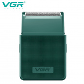 Электробритва VGR V-376 GREEN шейвер, Профессиональный шейвер-электробритва, Портативная бритва. Изображение №3