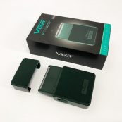 Электробритва VGR V-376 GREEN шейвер, Профессиональный шейвер-электробритва, Портативная бритва. Изображение №9