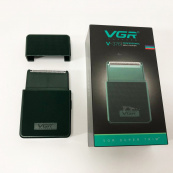Электробритва VGR V-376 GREEN шейвер, Профессиональный шейвер-электробритва, Портативная бритва. Изображение №10