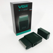 Электробритва VGR V-376 GREEN шейвер, Профессиональный шейвер-электробритва, Портативная бритва. Изображение №22
