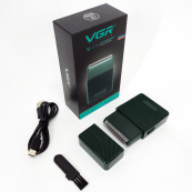 Электробритва VGR V-376 GREEN шейвер, Профессиональный шейвер-электробритва, Портативная бритва. Изображение №26