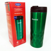 Термокухоль з нержавіючої сталі Magio MG-1045G, Термос з нержавіючої сталі металевий, Термос для кави, чаю. Зображення №2